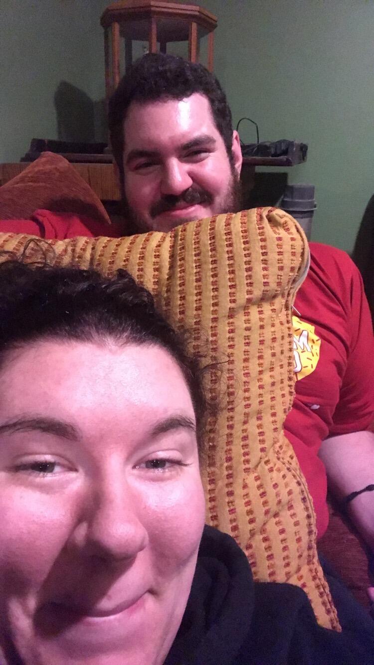 Movie night at Aunt Tonkie and Uncle Brian's house!