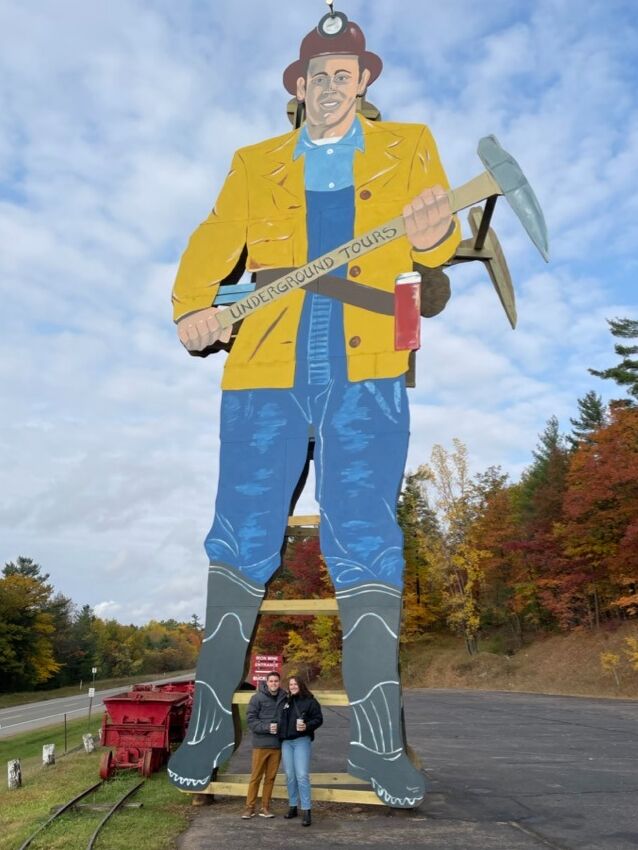 Steve takes a trip with Sam to Iron Mountain, Michigan to meet Sam's grandma Carol