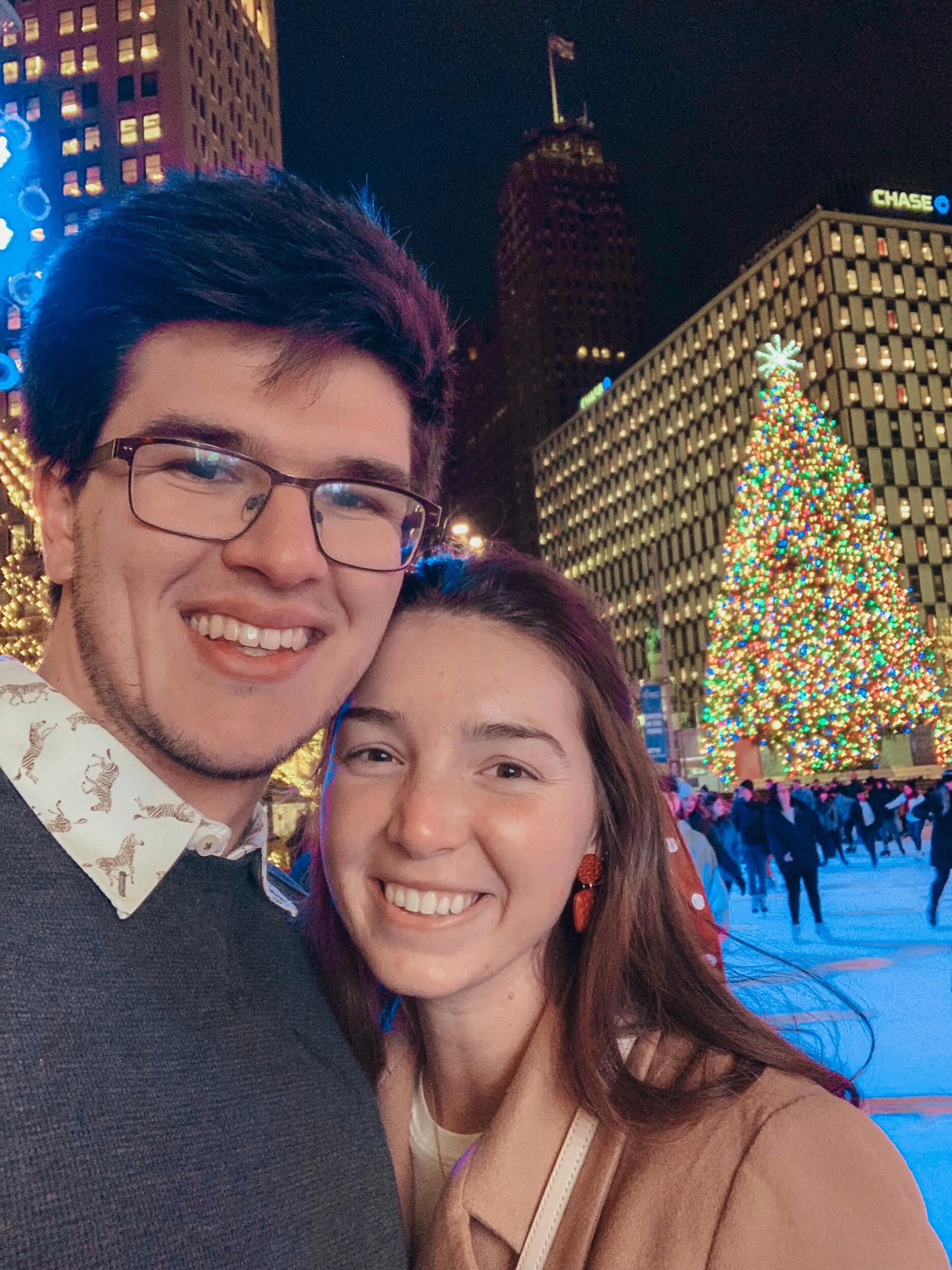 Told ya we always find a way to go ice skating!! This time was @ Campus Martius Park in Downtown Detroit. 