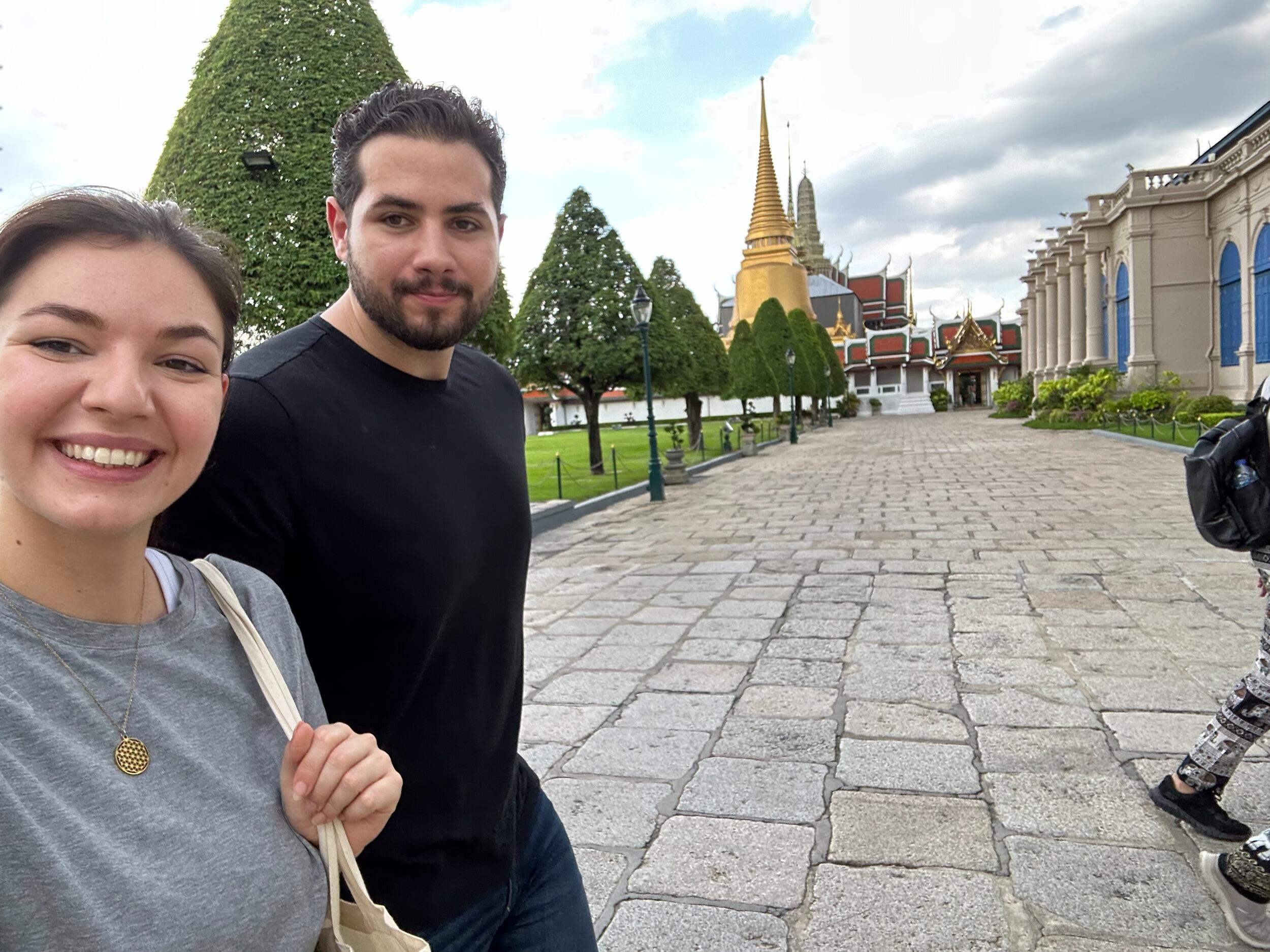Exploring temples in Bangkok