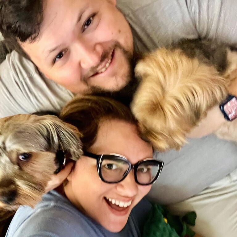 Mom, Dad, Juju, Mickey at home - Irvine, CA