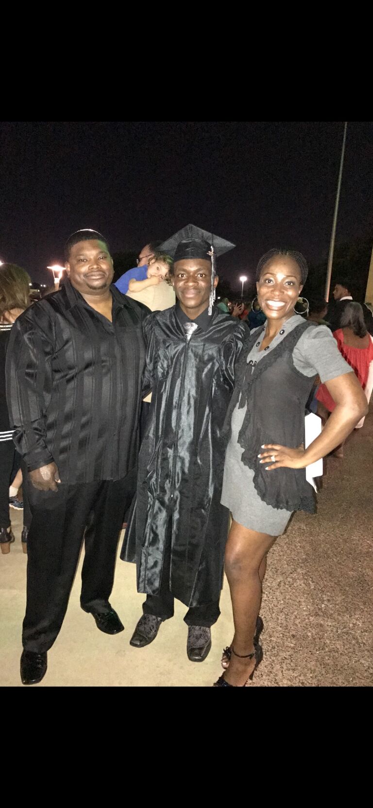 TJ graduated from high school