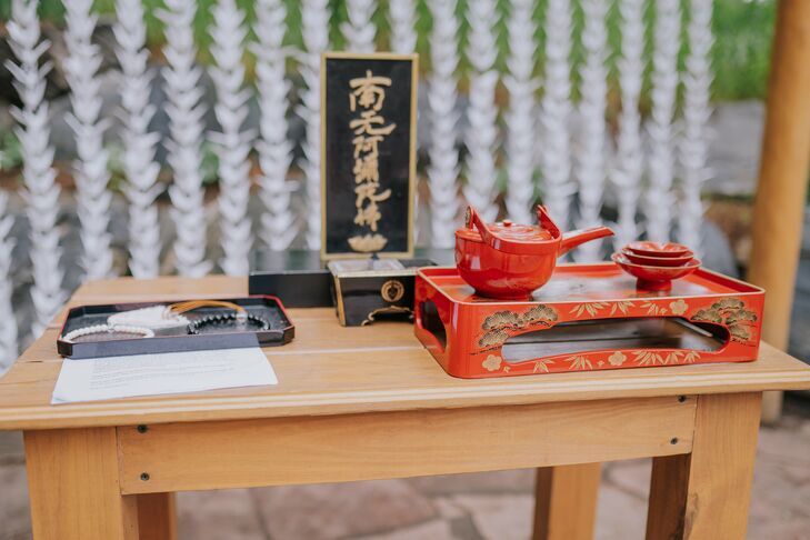 Materials for Japanese sake-sharing ceremony
