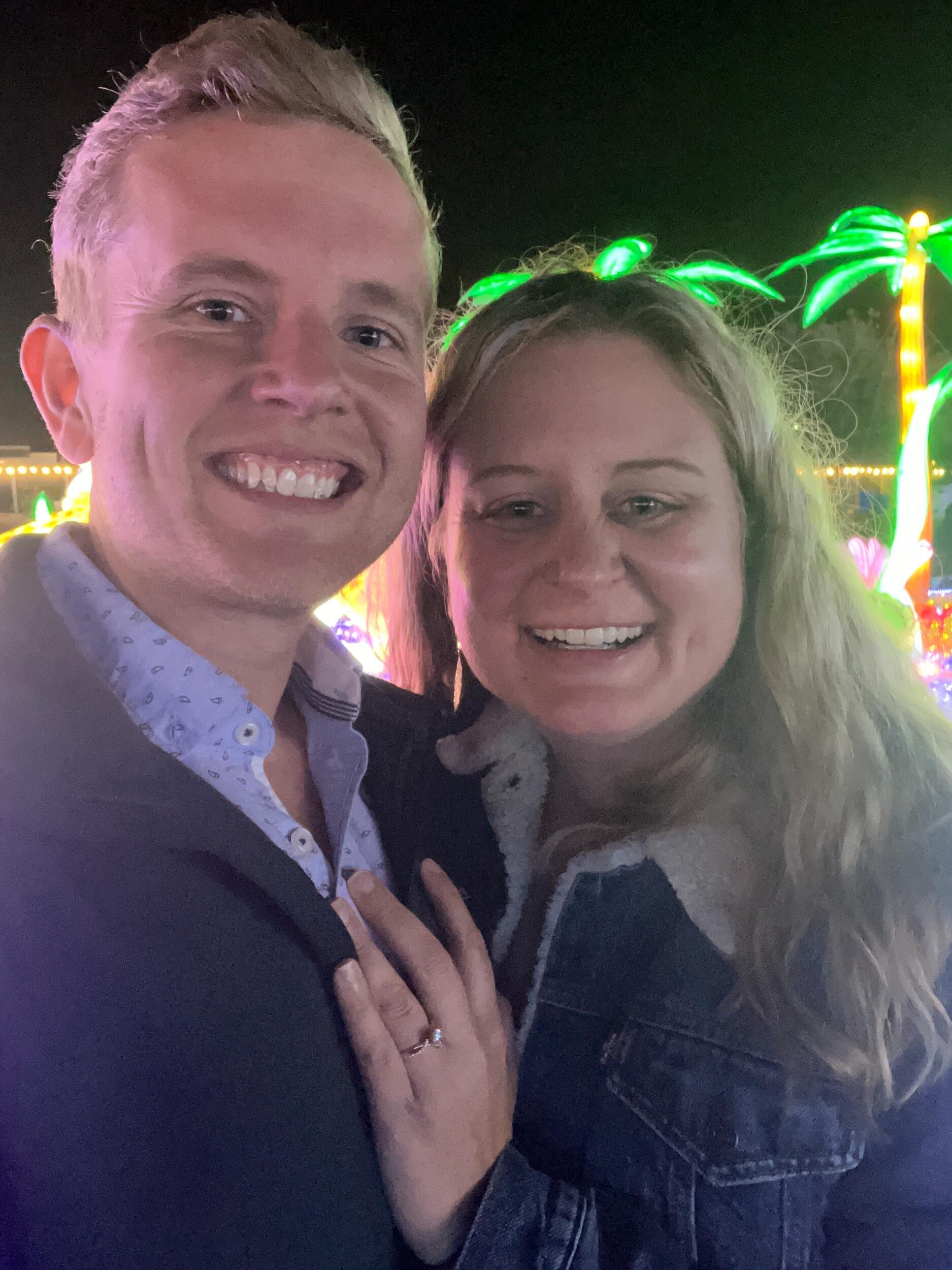 We have always loved the holiday season. Jordan made 2023's holiday season even more festive by proposing to Paula at a Christmas lights park in Katy, Texas. 
