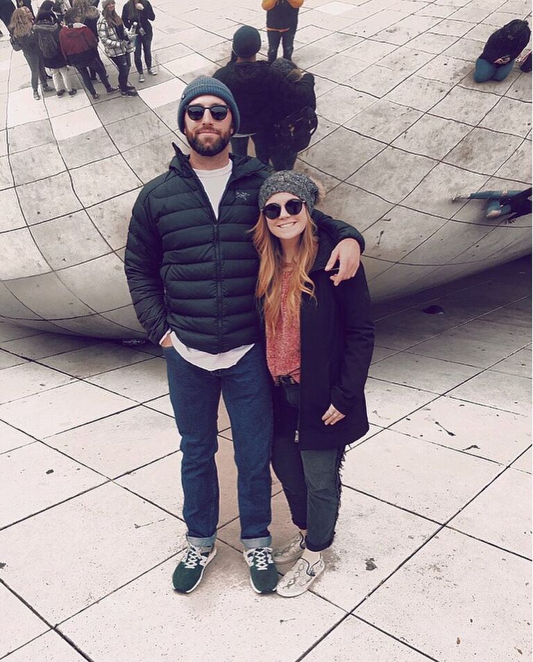 While I finished my internship in Wisconsin and Eric was in school at Clemson, we did long distance. This picture was from our trip to Chicago together.