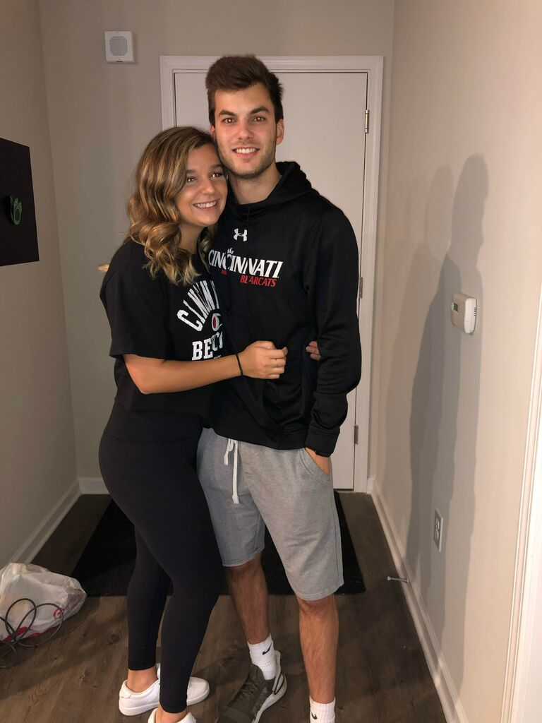 Celebrating our 1 year dating anniversary by attending a UC football game! Nothing screams romance like the student section, lol. 
