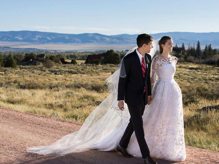 Allison Williams' wedding dress