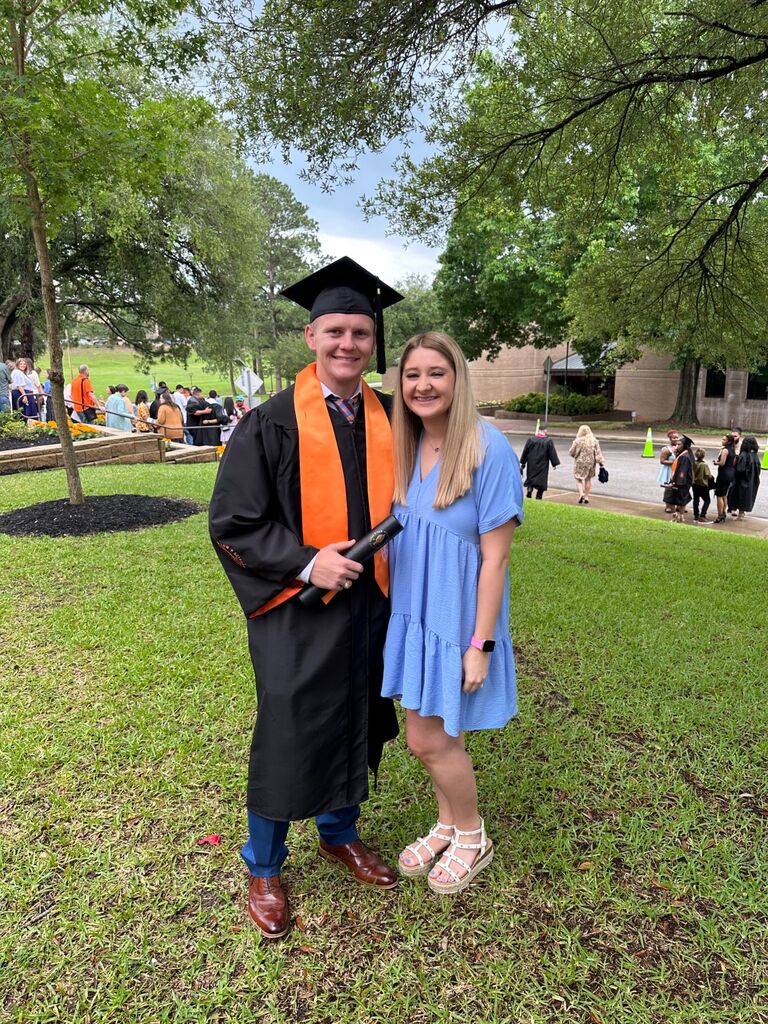 Mason’s graduation from Sam Houston State University 