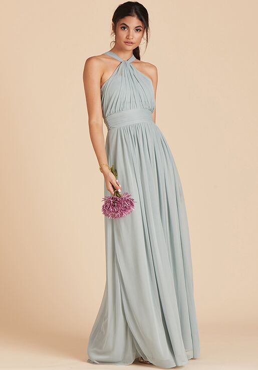 Birdy Grey Kiko Mesh Dress in Sage Bridesmaid Dress | The Knot