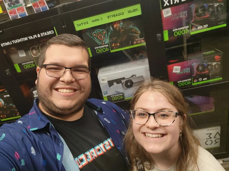 We bonded over our mutual love for computers, gaming, and cats.