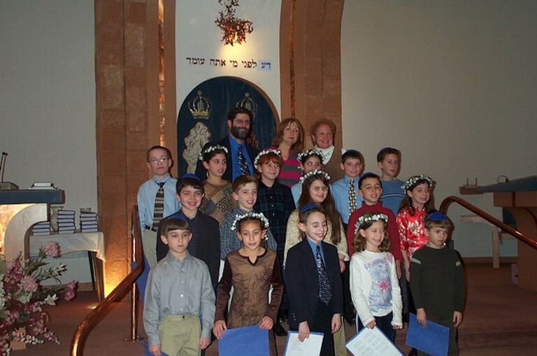 Seven year old Brigitte and Matt became classmates while attending Hebrew School at Shomrei Torah. They exchanged glances between reciting prayers and eating matzah. A budding romance was born.