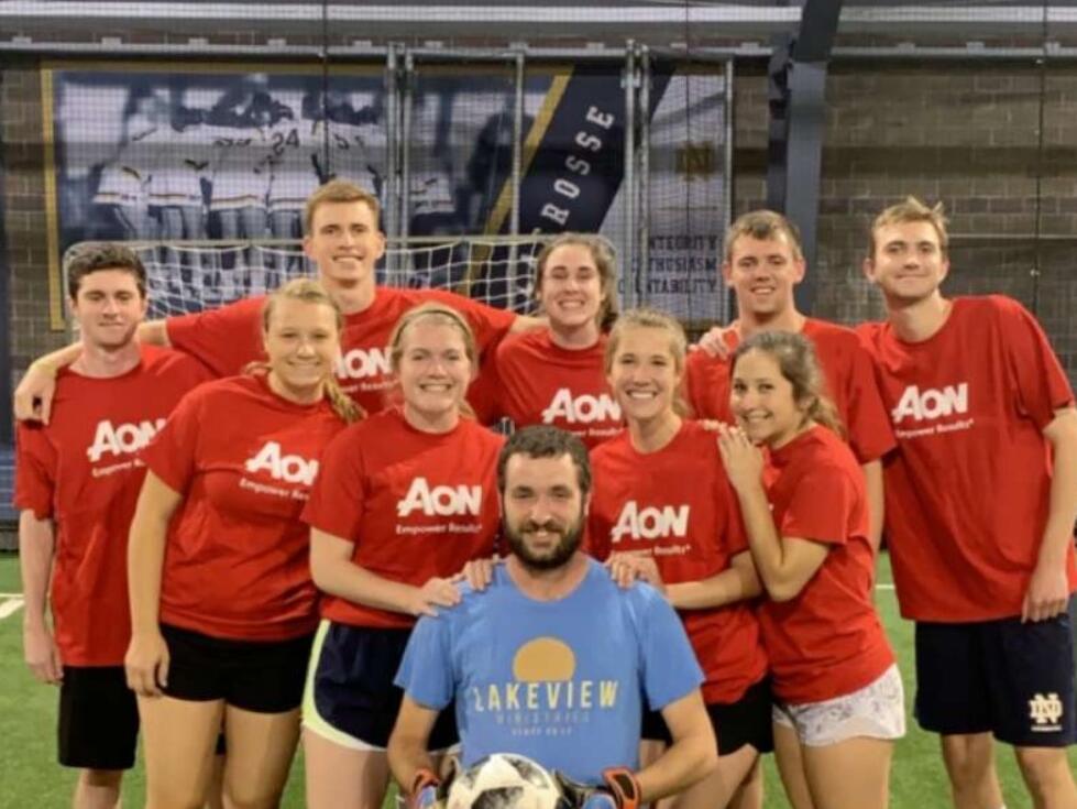 Allie and Bob become friends on a Notre Dame rec soccer team