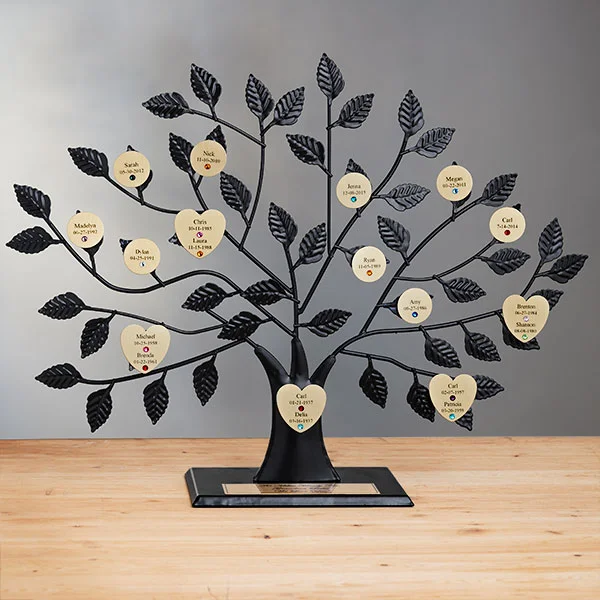 Family tree sculpture from Personalization Mall for your parents' 50th wedding anniversary gift
