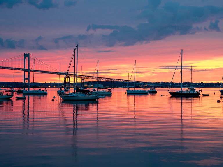 Newport Rhode Island Water Sunset