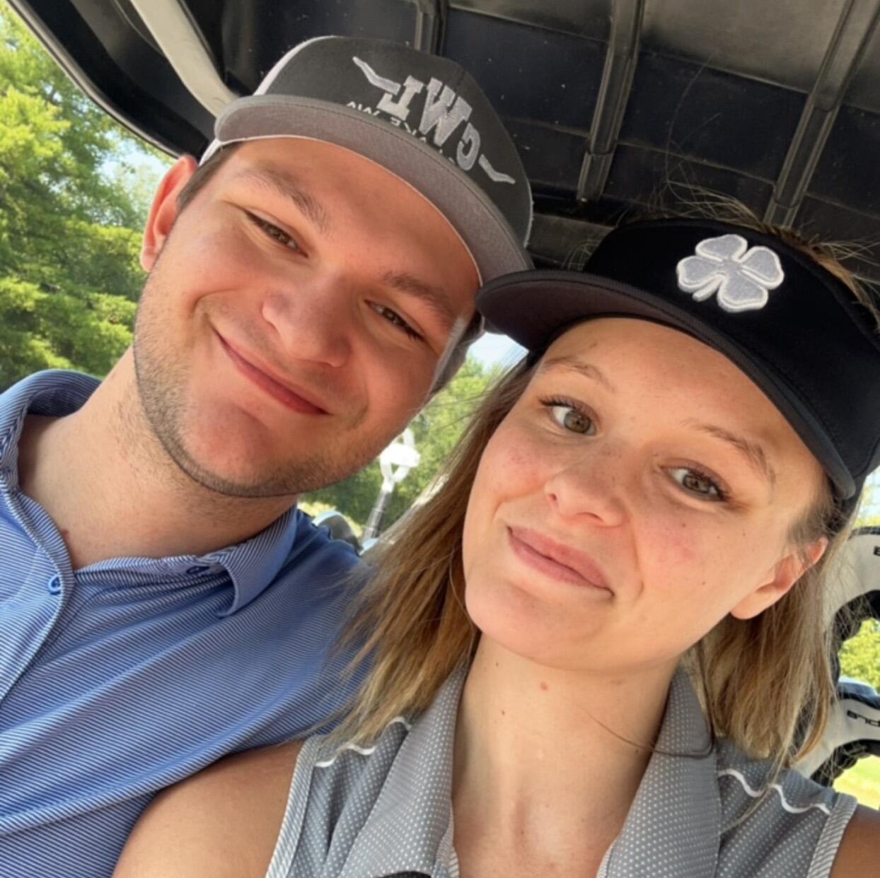 Still working on our golf game