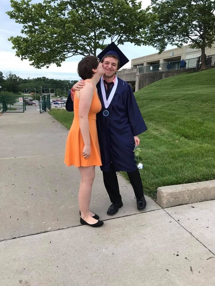 James' high school graduation