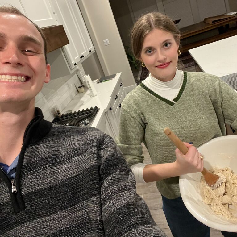 Tara was CONVINCED Kent was going to propose to her that night... but we ended up making pretzels (which we had done for our first date at 16!) instead. He proposed the following afternoon. 