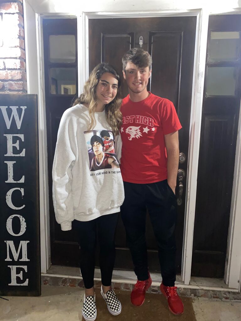 Dylan invited Emily over to his house on Halloween! This was the first time she met his whole family and we all played fishbowl. 