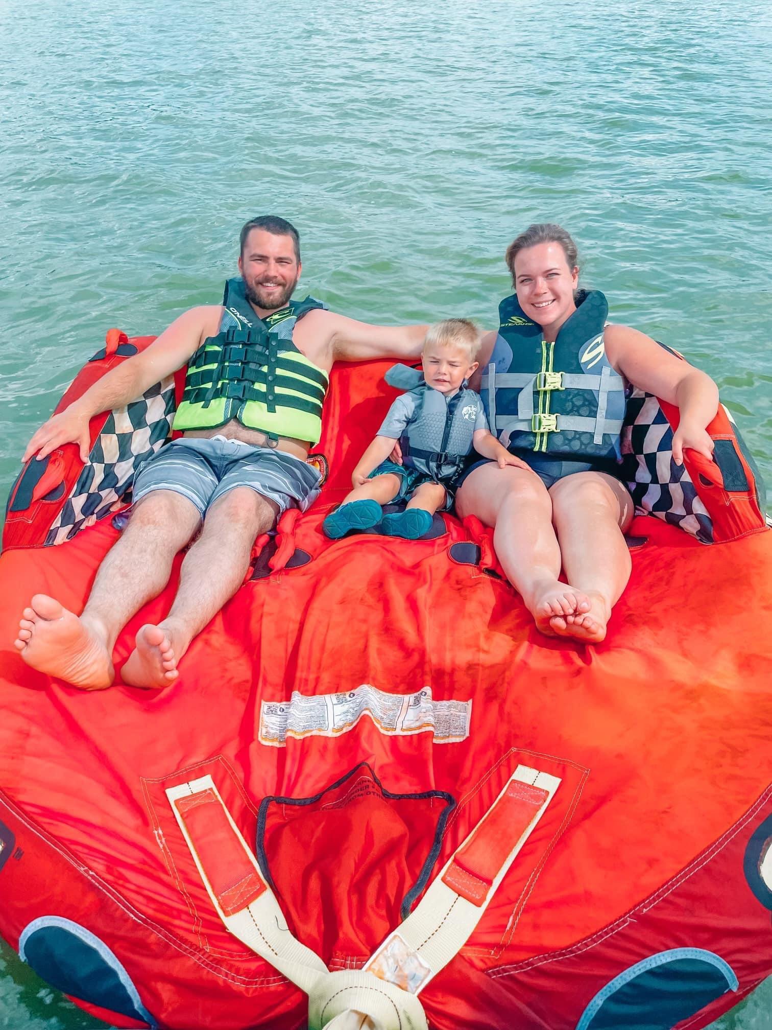 Tubing fun! More memories together with our boy.