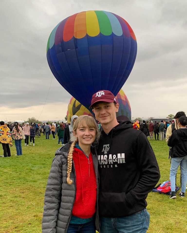 We spent our first time seeing each other since starting graduate school at the balloon fiesta in Albuquerque. 