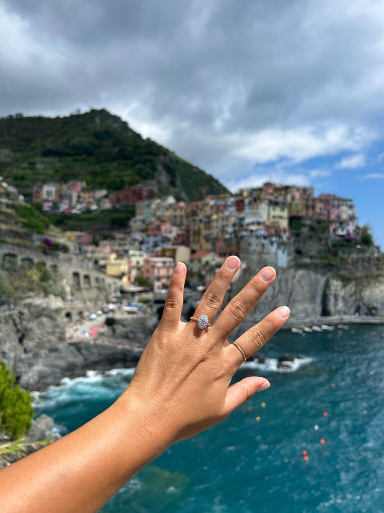 He proposed! We will get married on the same day one year later.