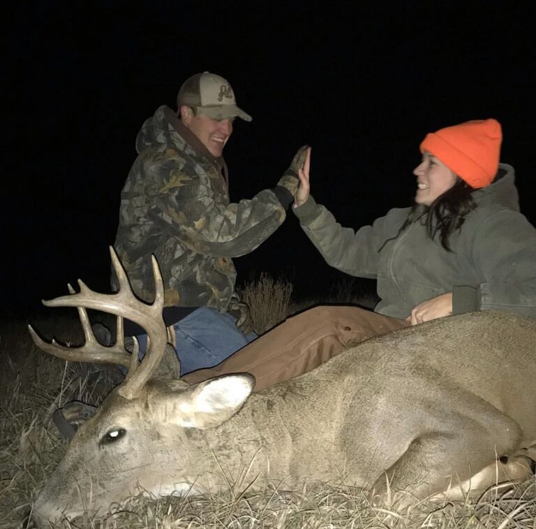 Our first deer hunt together.