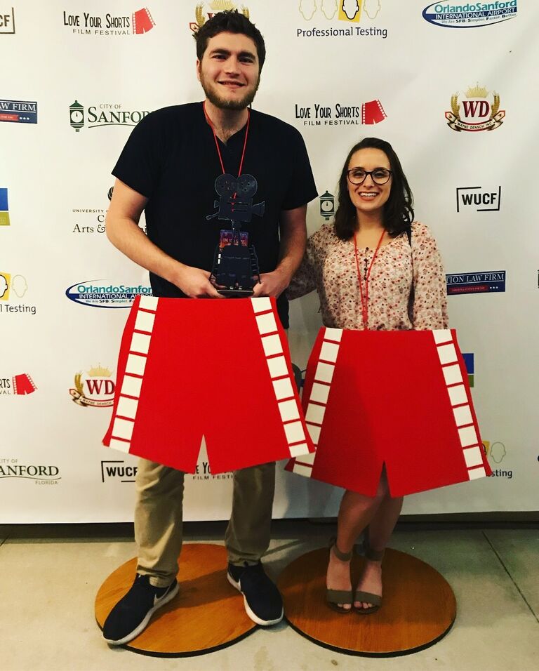 Sam's film "Pauly" won best comedy at the Love Your Shorts Film Festival!
