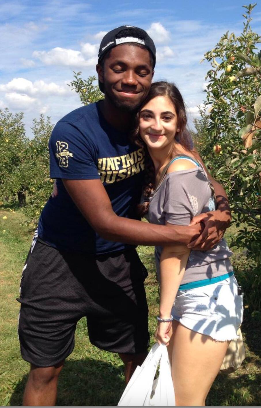 One of the many times Amanda dragged Kellen to an apple orchard.