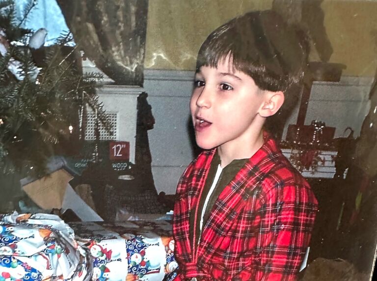 As a toddler, Alex enjoyed trains and books