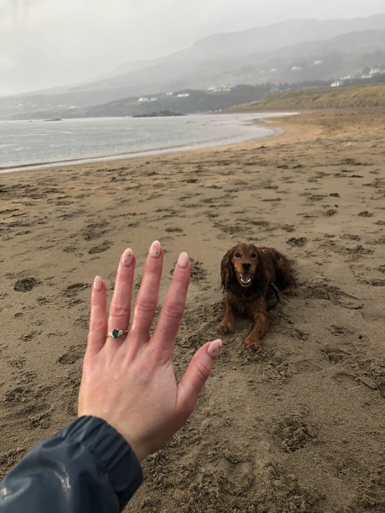 The most important yes!

Fintra Beach, County Donegal, a place that holds a very special place in my heart from lots of family holidays and is now a part of our love story. 