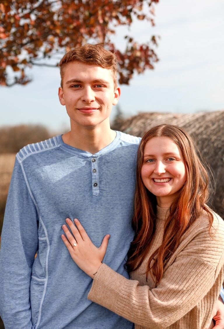 Kyla and Cade got engaged on this day at the McConnaha Farm. 