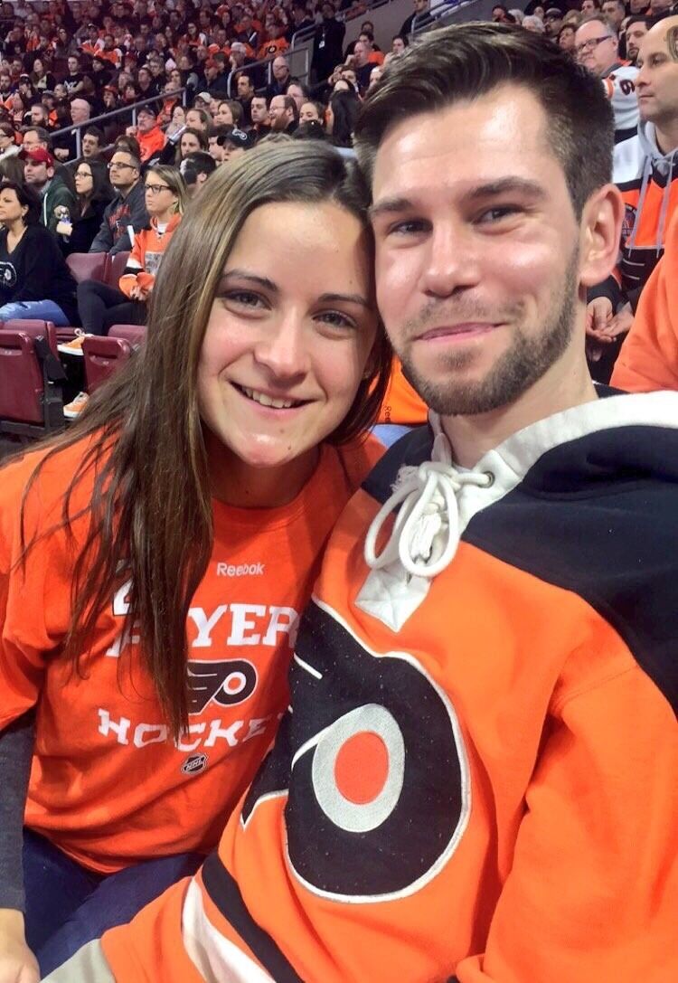 Our first Flyers game!