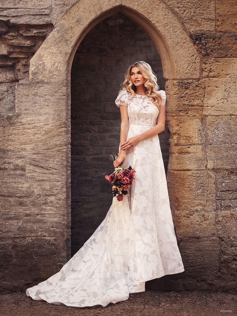 Allure Bridals x Disney floral fairytale wedding gown
