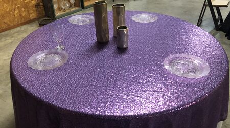 Rent our Silver Mermaid Sequins - Fabulous Events - Table Linen