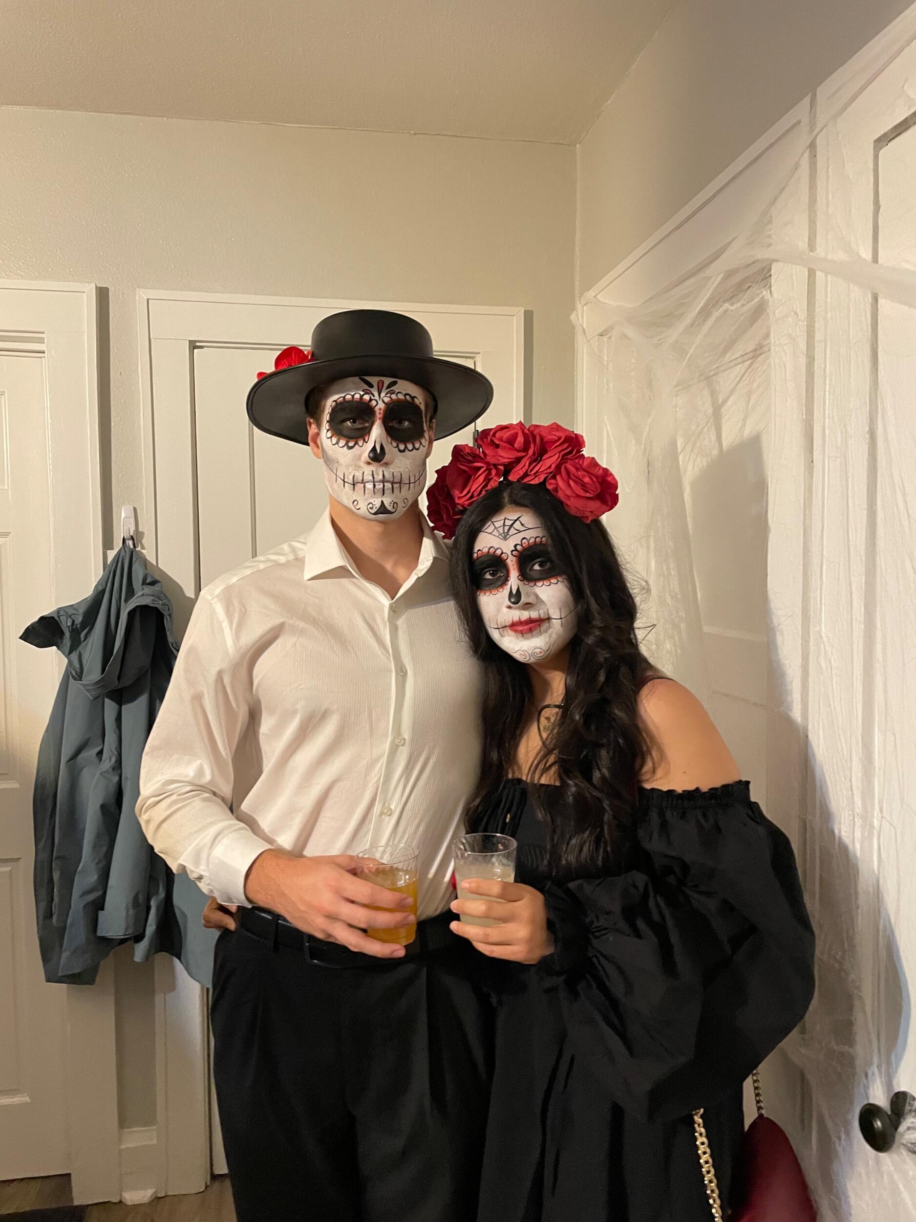 Marisol showing off her makeup skills