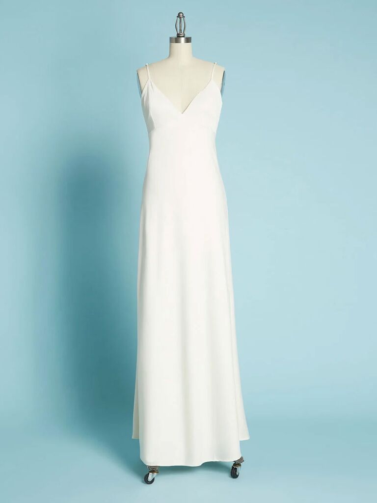 white elopement dress