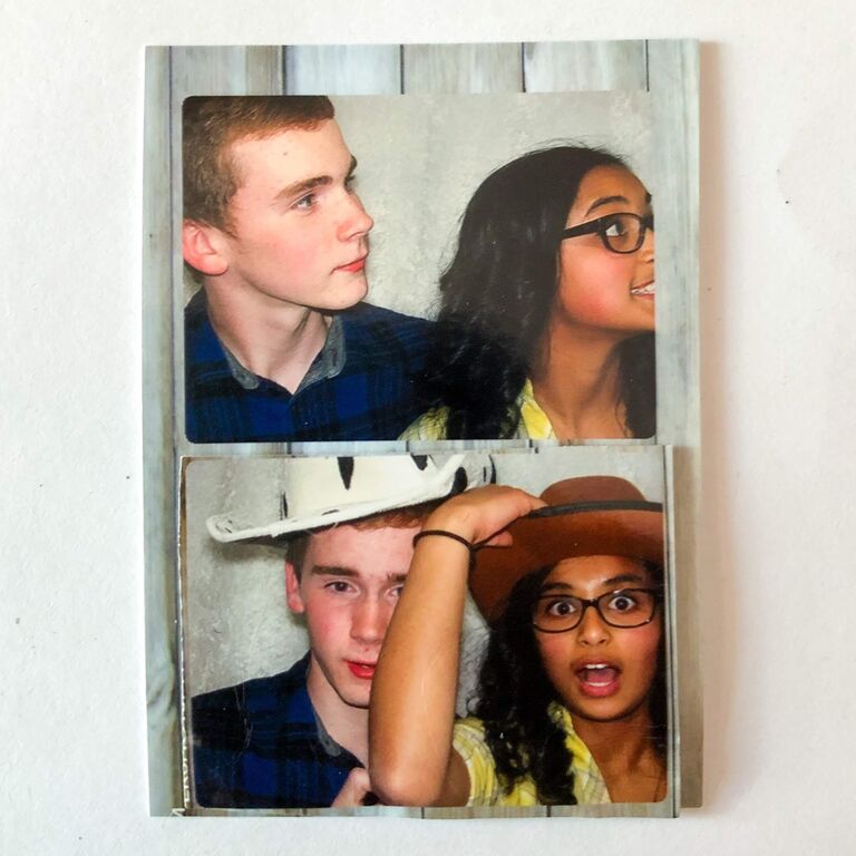 Celebrating the end of middle school with a country-themed farewell party! We still cherish these silly photobooth pictures, even though we weren't ready for the camera (oops!)