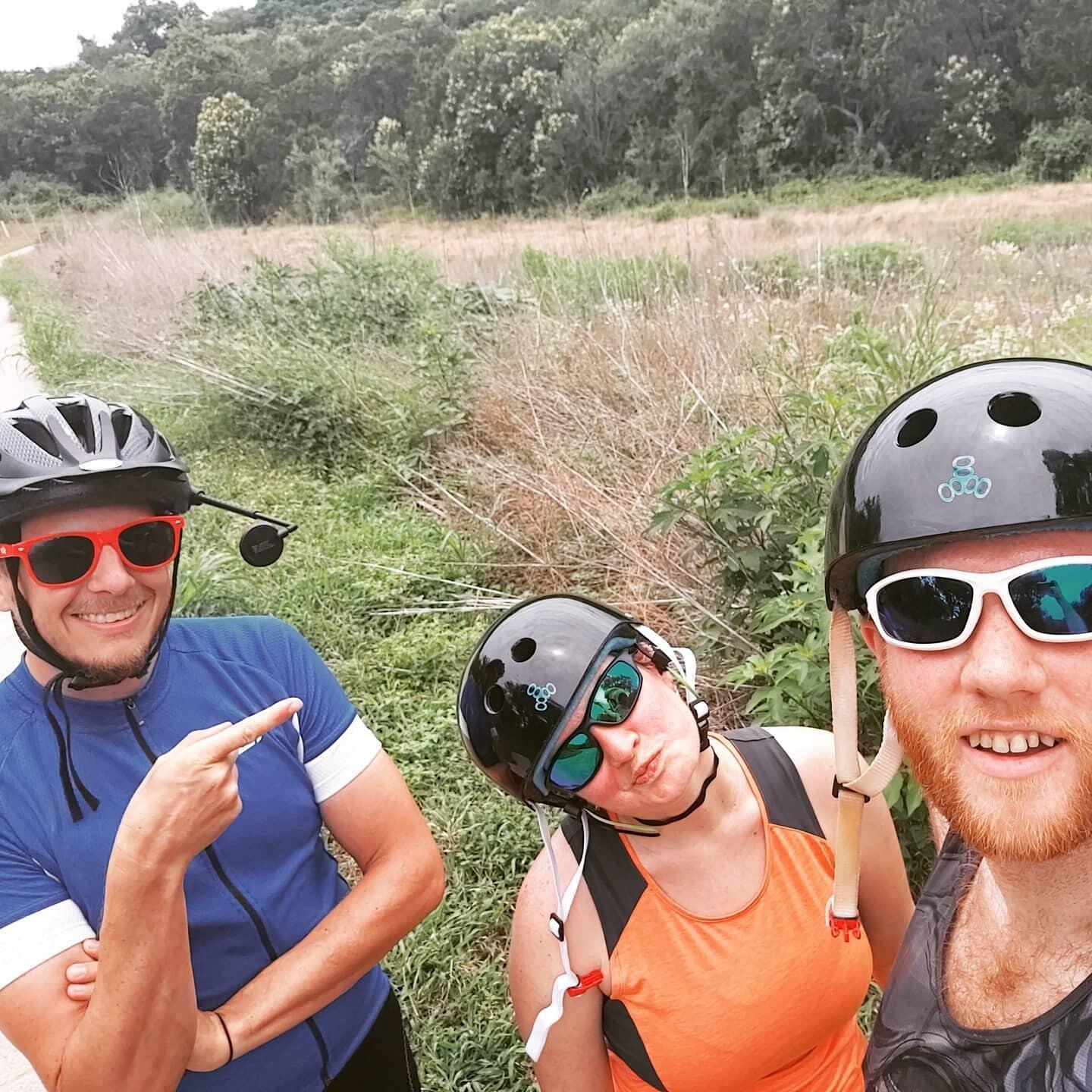 We learned to bicycle... which was great mid-pandemic exercise. 