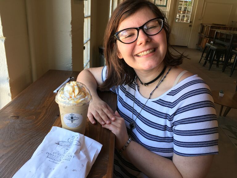 We had our first date around McDonough Square!