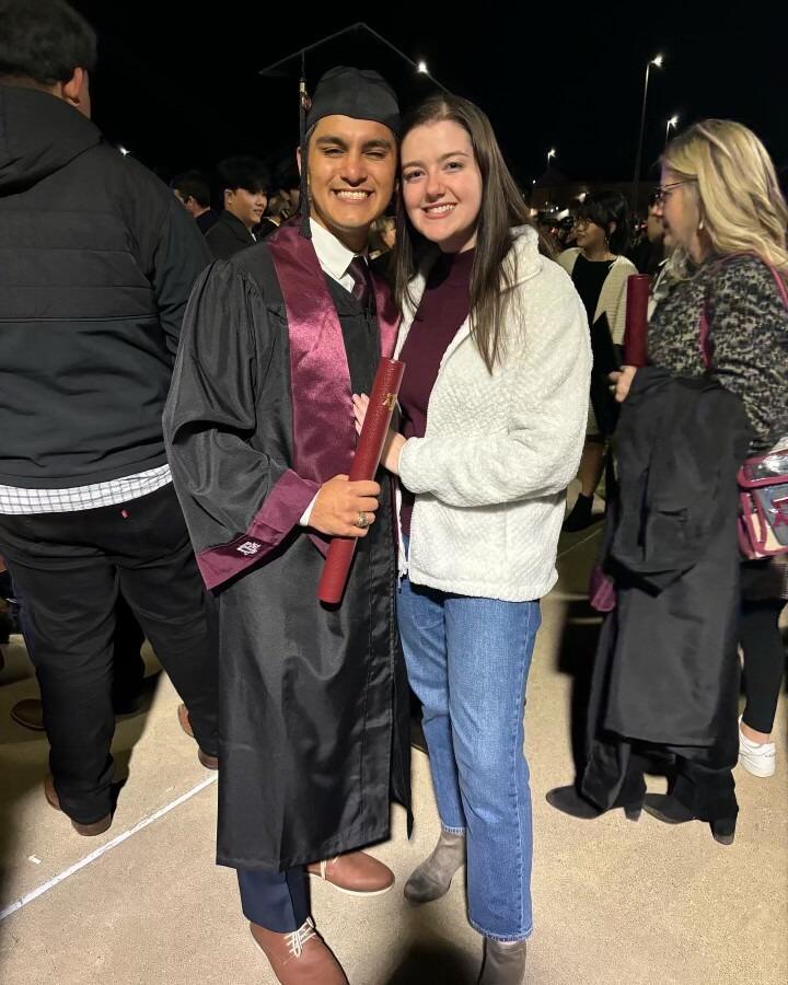 Here we are wrapping up our undergraduate chapter with Logan's graduation. 

Emma finished with a degree in kinesiology and a minor in neuroscience, and continued on to pursue a doctorate of physical therapy. Logan finished with a degree in aerospace engineering and a minor in astrophysics!