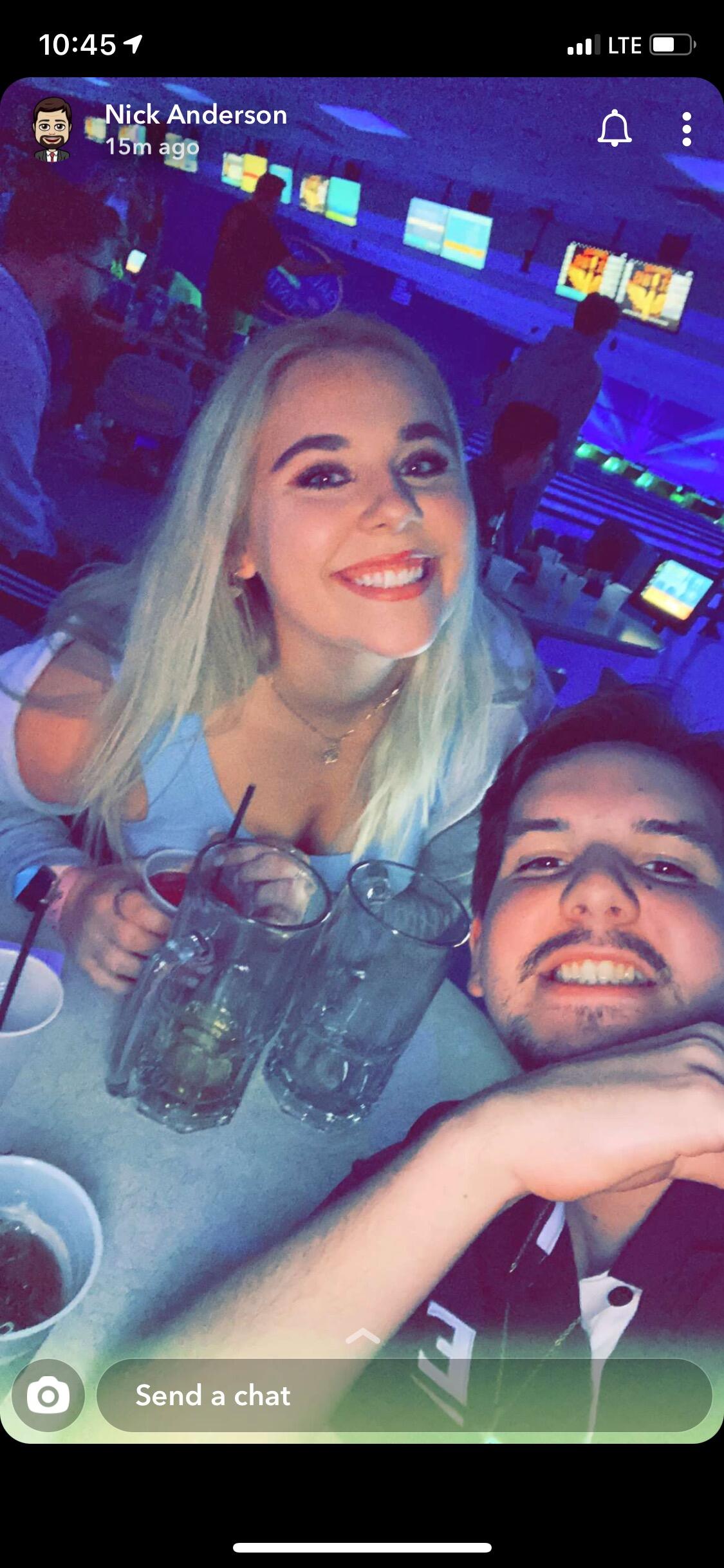 One of our first dates at the bowling alley. Thunderstruck Thursday anyone?!