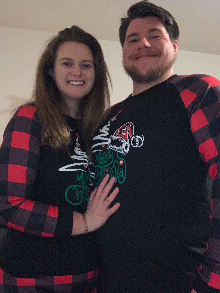 Christmas Day with the matching pajamas tradition! 