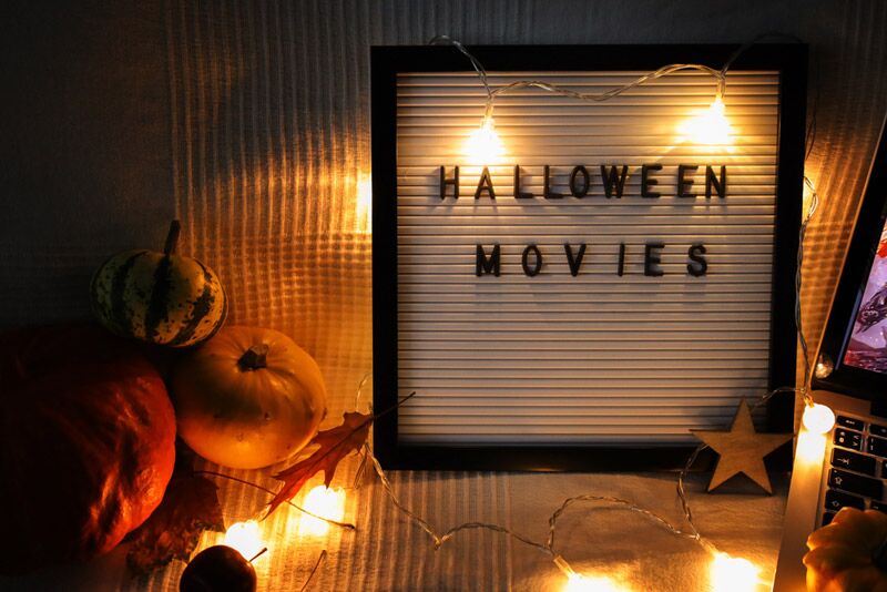 Halloween Movie Night Sign