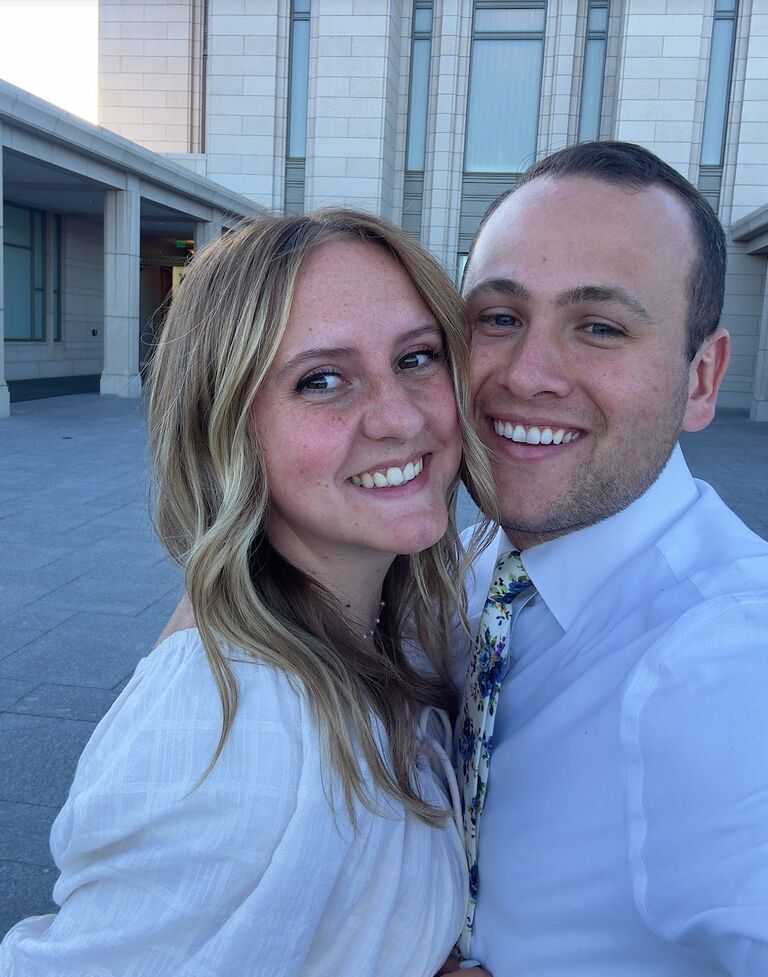 First of many temple trips together.