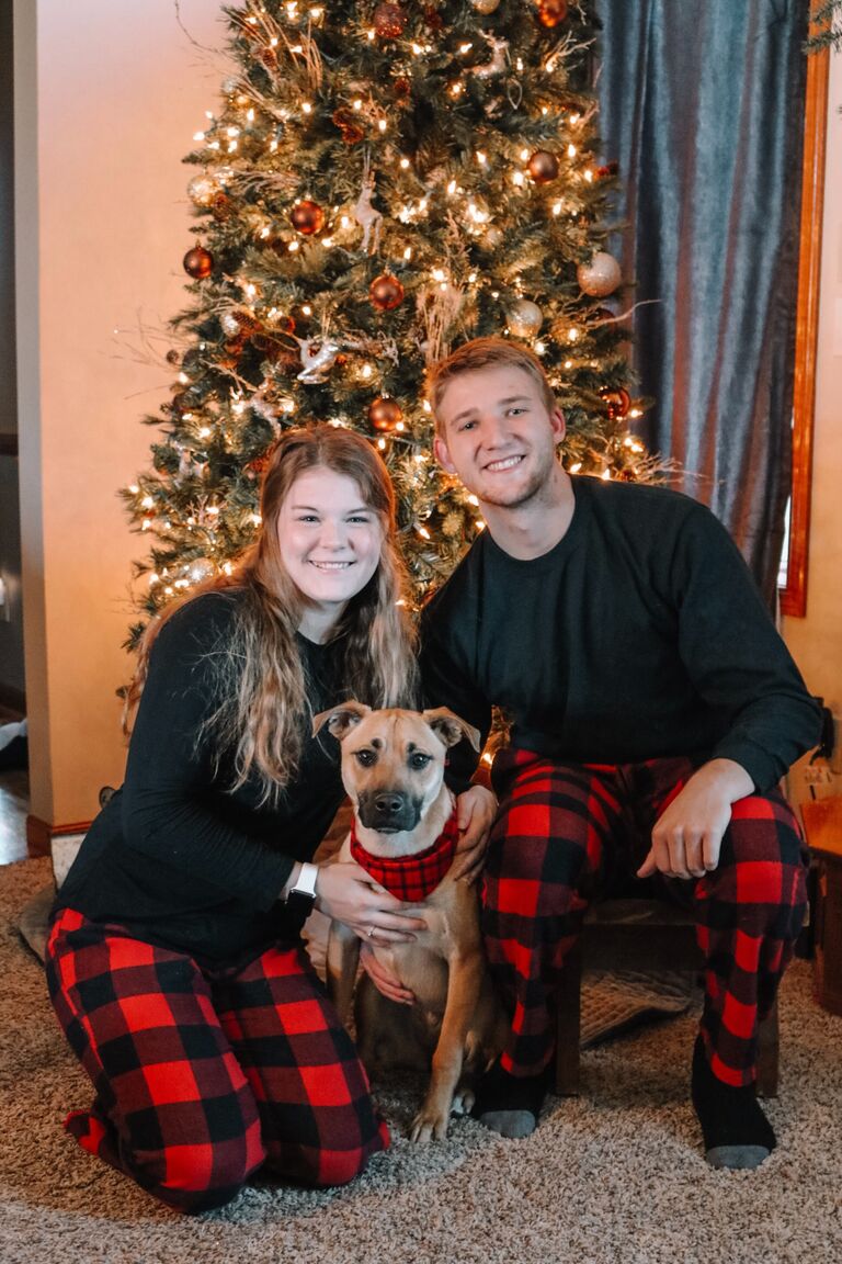 Our first official "family" Christmas card picture