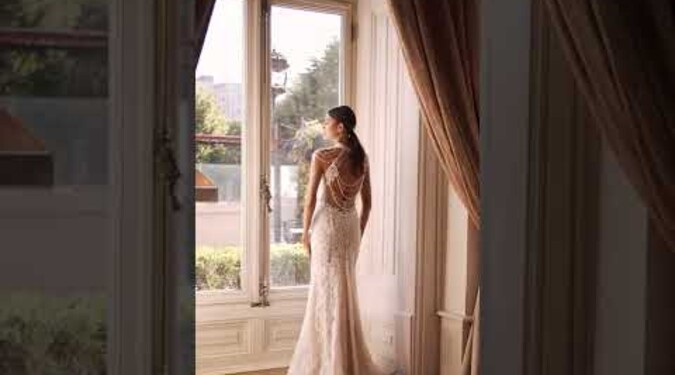 green emerald velvet dress Lace Satin Mermaid Wedding Dress, Gorgeous Fitted Bridal Gown, Romanti main image 0