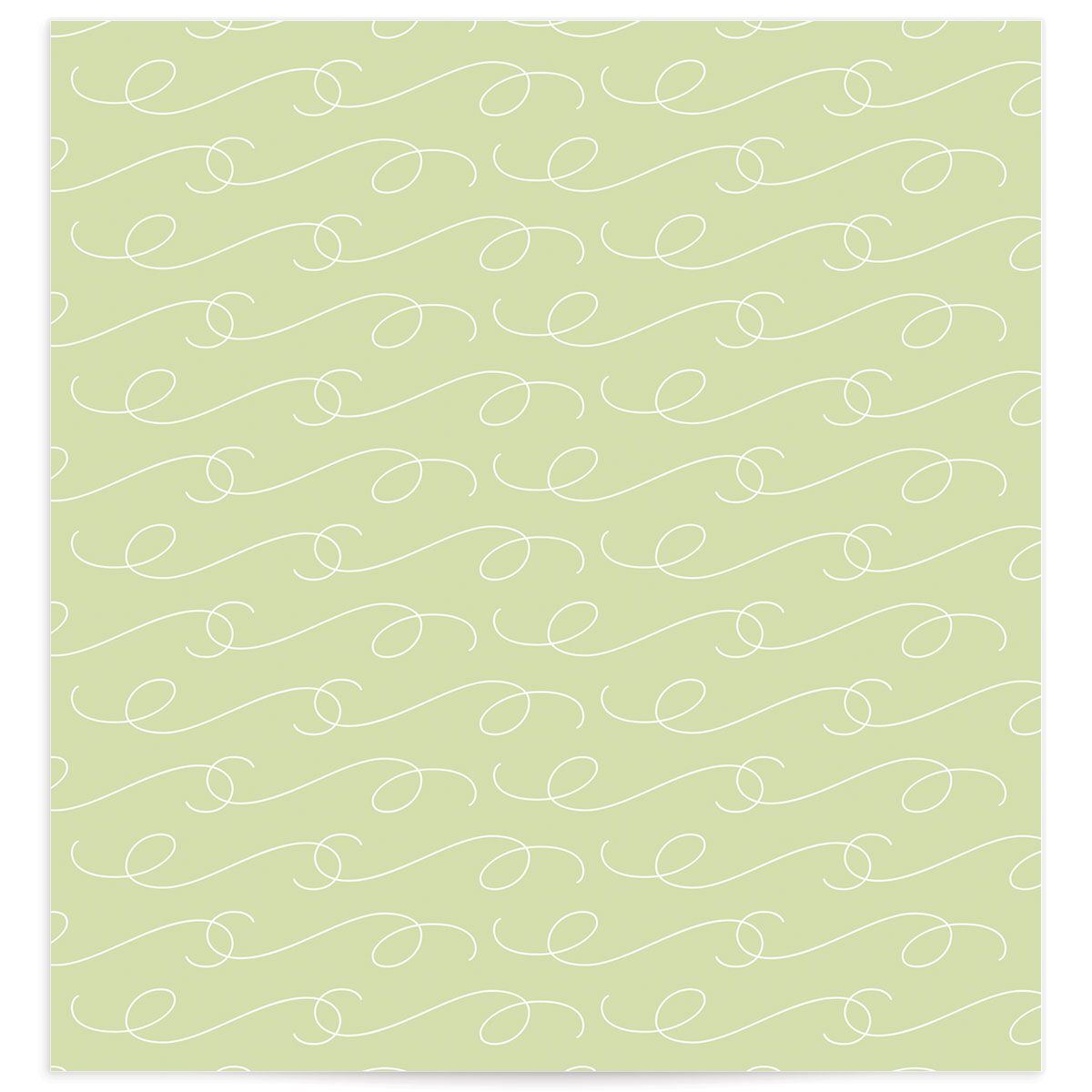 Pastel Succulents Envelope Liners front in Jewel Green