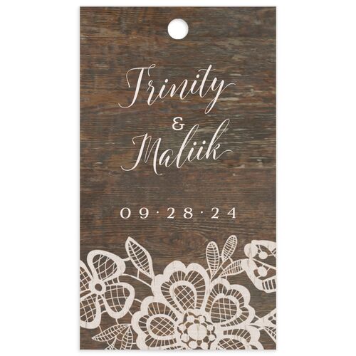 Rustic Lace Favor Gift Tags