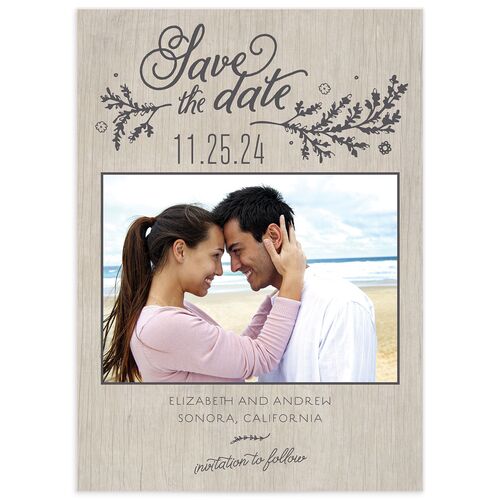 Rustic Romance Save the Date Cards