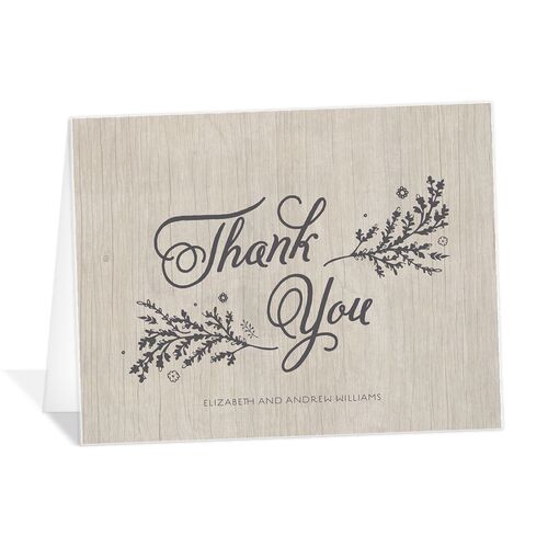 Rustic Romance Thank You Cards